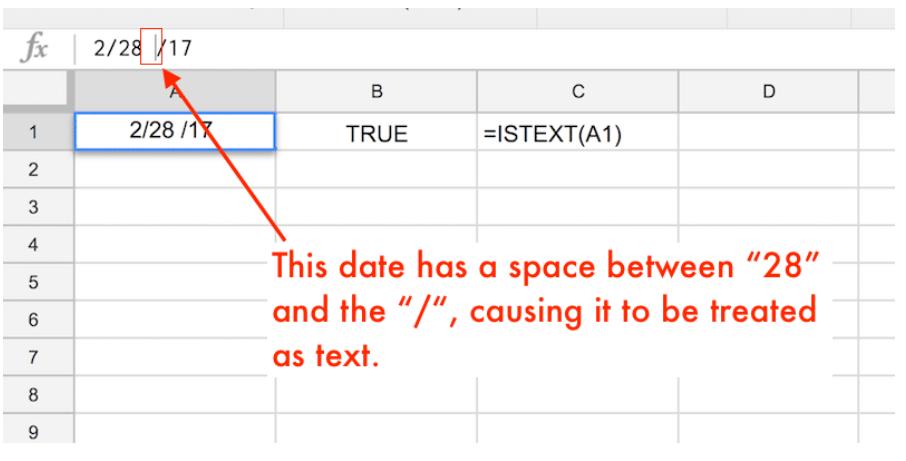 Sửa lỗi #VALUE! trong Google Sheets cho trừ ngày tháng 